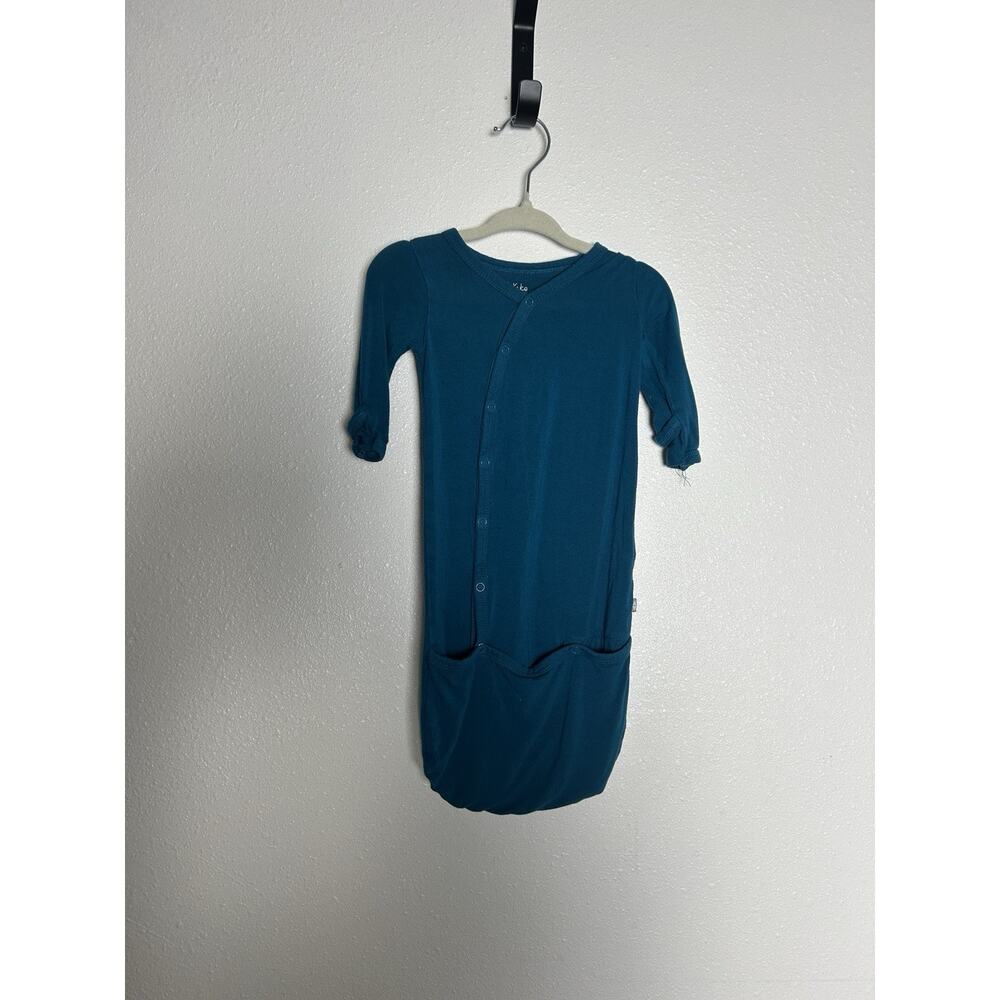 EUC Kyte Baby Teal Snap Front Bamboo Bundler 0-3 Months